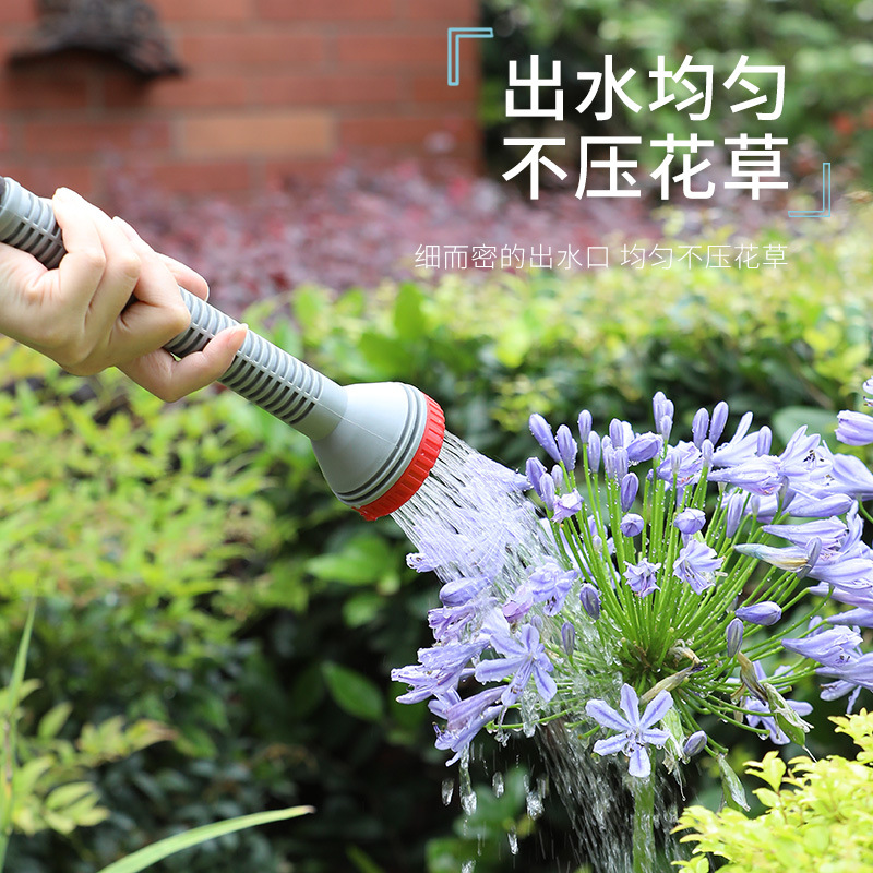 Self-Priming Water Pipe Shower Head 1/2 Inch, 3/4 Inch, 1 Inch for Watering Flowers and Vegetables, Plastic Shower Head, Handheld Spray a