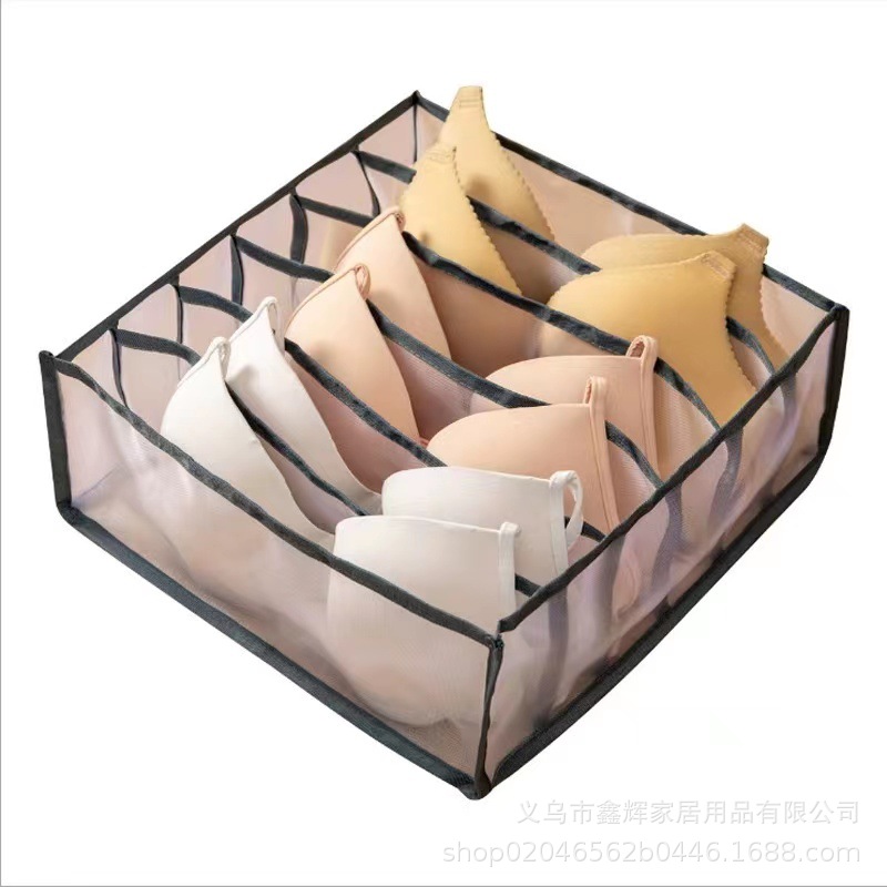 Ropa interior caja de almacenamiento compartimiento calcetines ropa interior hogar tela cajón cesta de almacenamiento artefacto de almacenamiento
