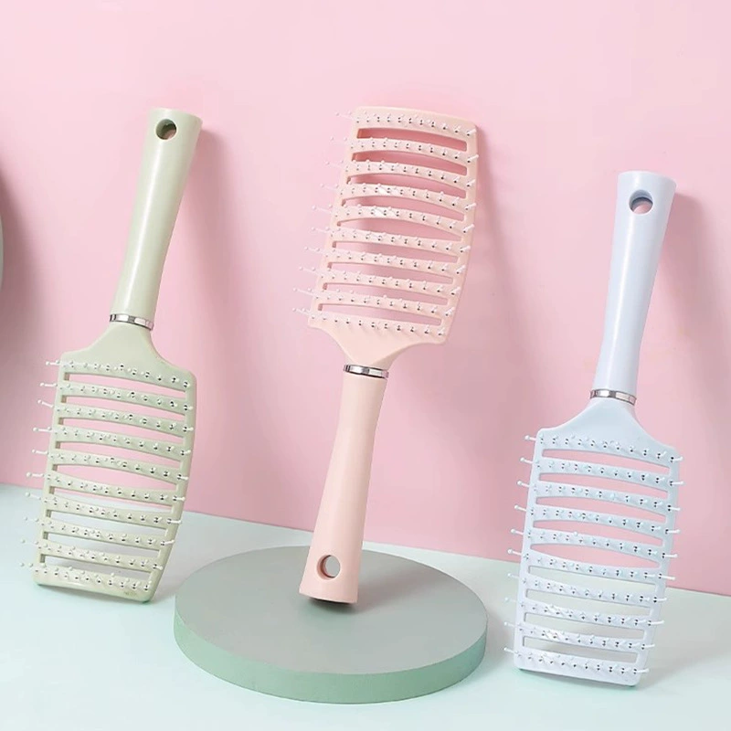 Vented Paddle Hair Brush — Volumizing Soft-Bristle Detangler, Lightweight (Nordic colors)