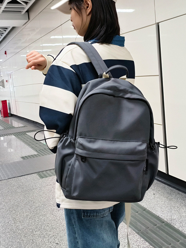 工場直販高校生大学生バッグメンズトレンディバックパック軽量カジュアルトラベルバッグコンピュータバックパックプリントロゴ|undefined