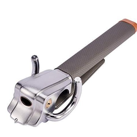 厂家直销汽车方向盘锁防身破窗多功能车头防盗锁气囊报警锁具通用