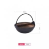 22cm cast iron thread pot