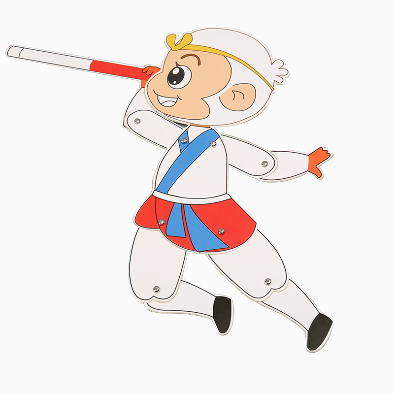 Los niños creativos hechos a mano DIY sombra Tecnología pequeña producción experimento científico materiales folk tradicional muñeca arte