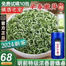 级碧螺春茶叶绿茶2024新茶浓香型明前嫩芽毛尖茶春茶自己喝250g