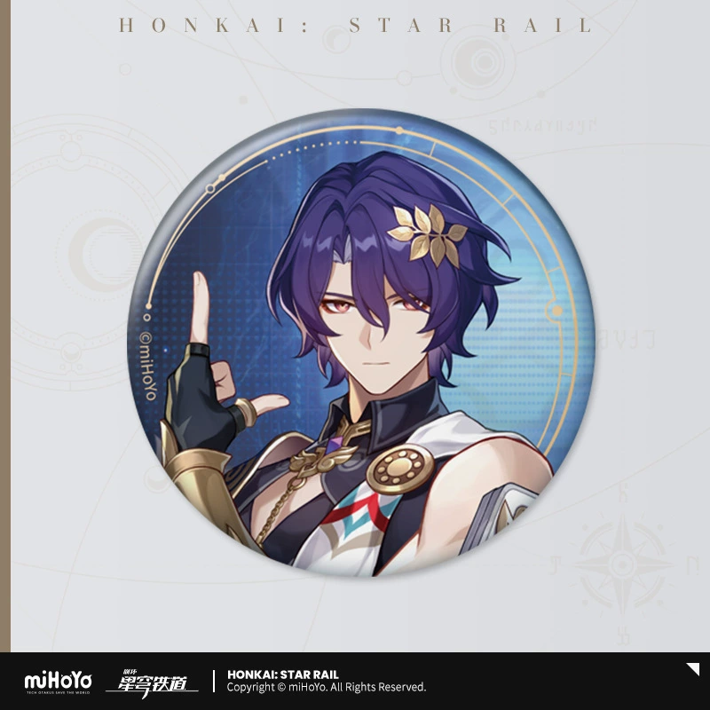 Коллекционный значок (Honkai: Star Rail) — персонаж, цветной картон на подложке, одиночный