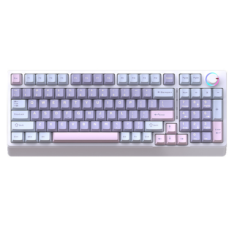 クロスボーダー在庫あり 三モード98キー有線メカニカルキーボード ホットスワップ対応 ミックスライト ビジネスオフィス用コンピュータ周辺機器|undefined