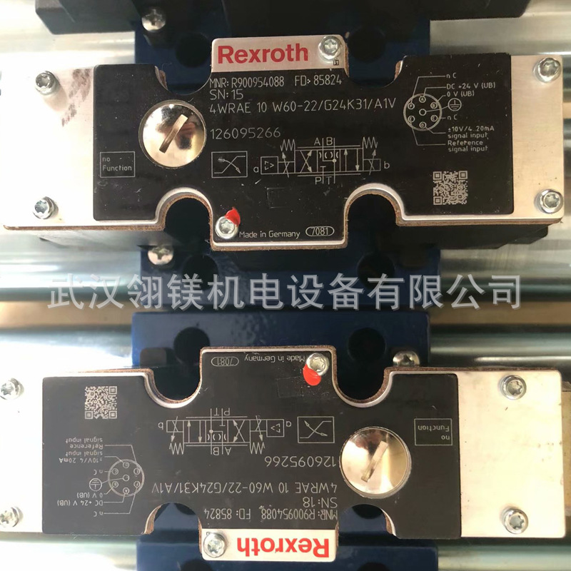 力士乐比例阀  R900926975	4WRA6W30-22/G24N9K4/V-589电磁阀