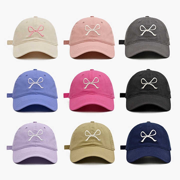 Arco sombrero de béisbol de mujer alta sensación pequeña cabeza bordada algodón blando superior transfronteriza sombrero de lengua de pato personalizado