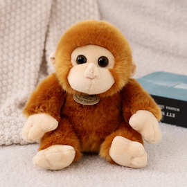 跨境monkey仿真猴子小动物毛绒可爱公仔玩偶批发汽车摆件儿童布娃