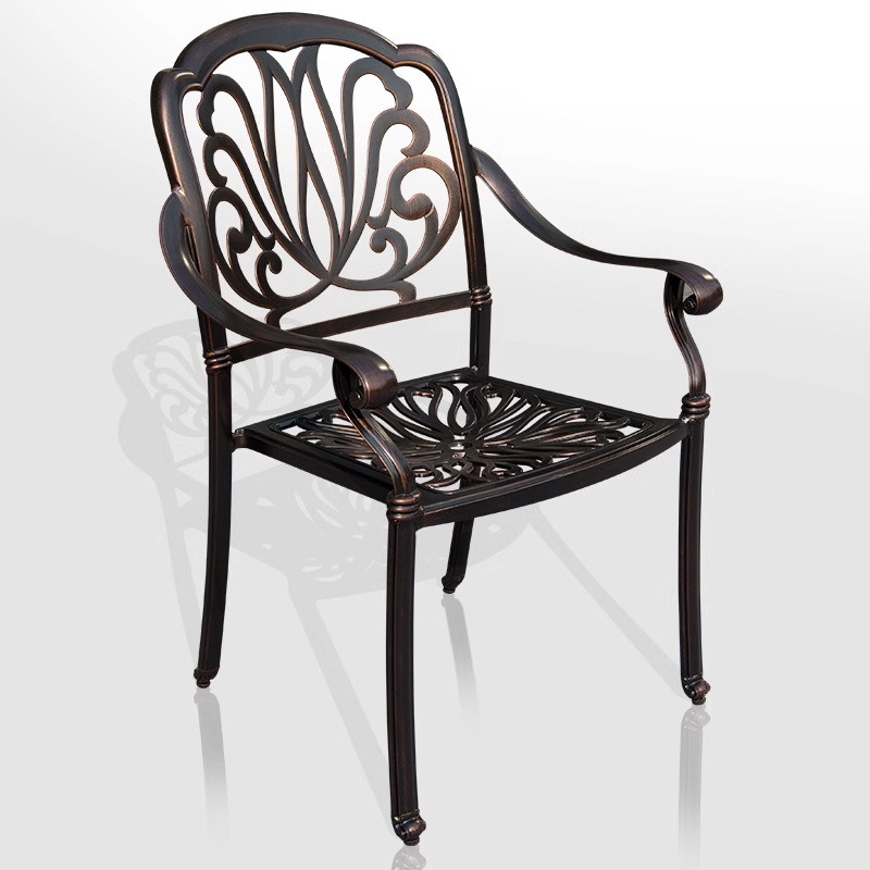 silla de caña al aire libre silla única silla pequeña patio al aire libre terraza impermeable al aire libre protección solar mesa y silla de caña doméstica