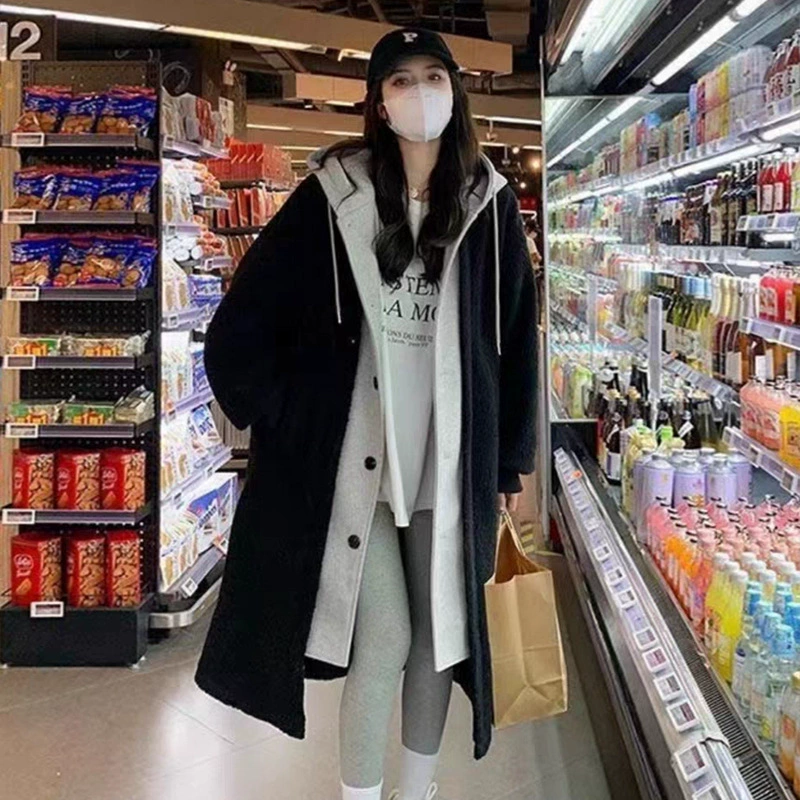 Плотность Tide, демисезонное бархатное пальто-тренч, модная куртка, три цвета, корейский стиль, свободный крой
