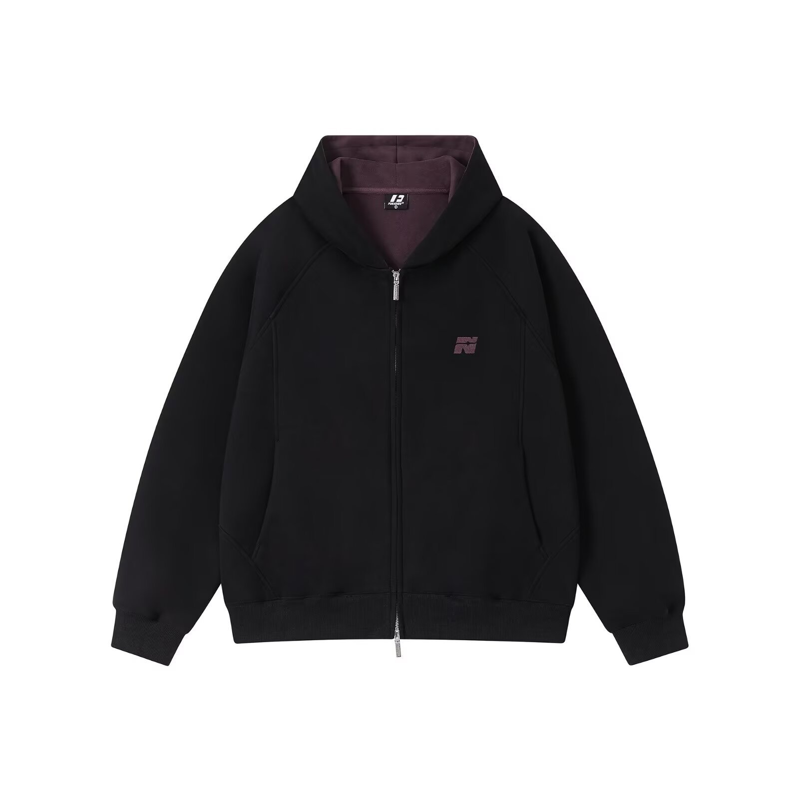 Cardigan de color pesado, camisa encapuchada de primavera y otoño, camisa encapuchada corta, camisa encapuchada, chaqueta americana para hombres y mujeres