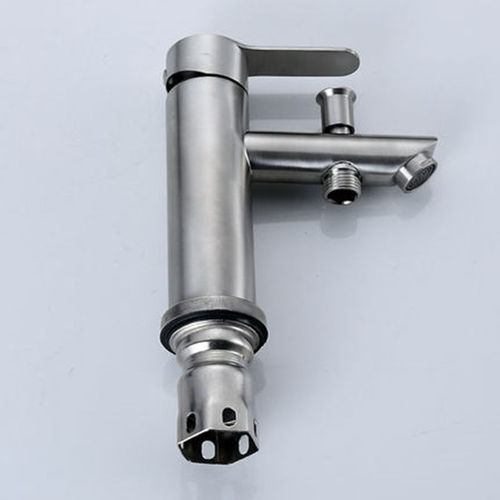 Stainless steel dual-use basin faucet multi-functional single hole with shower bath basin washbasin hot and cold faucet