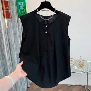 Real Shot of Classy Cotton and Linen 2025 Spring and Summer New Style Simple Small Flying Sleeve T-Shirt Women's Tops Short Sleeves