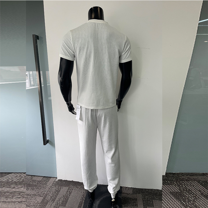 Simple Style Style Men's Solid Color Pants Sets Men's Clothing