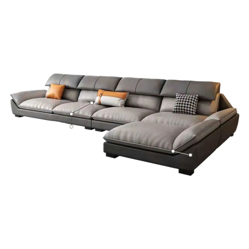 Tecnología sofá de tela combinación de sala de estar nórdico moderno simple apartamento grande y pequeño fila recta tres cuatro personas tela sofá de látex