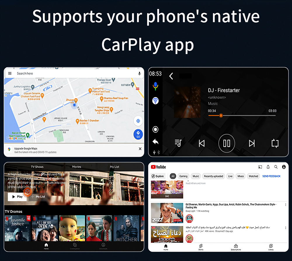 Cross-Border Car-Mounted Carplay Wired-To-Wireless Box Android Auto Car-Machine Connectivity Module Carplay Box