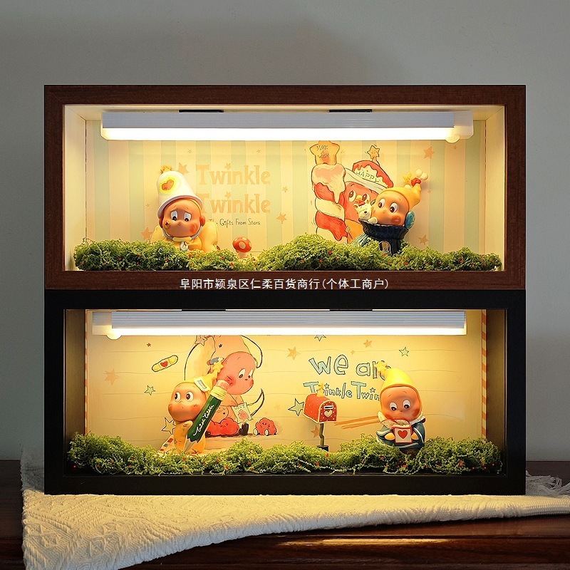 星星人来自星星的盲盒收纳盒展示柜防尘相框展示盒|undefined