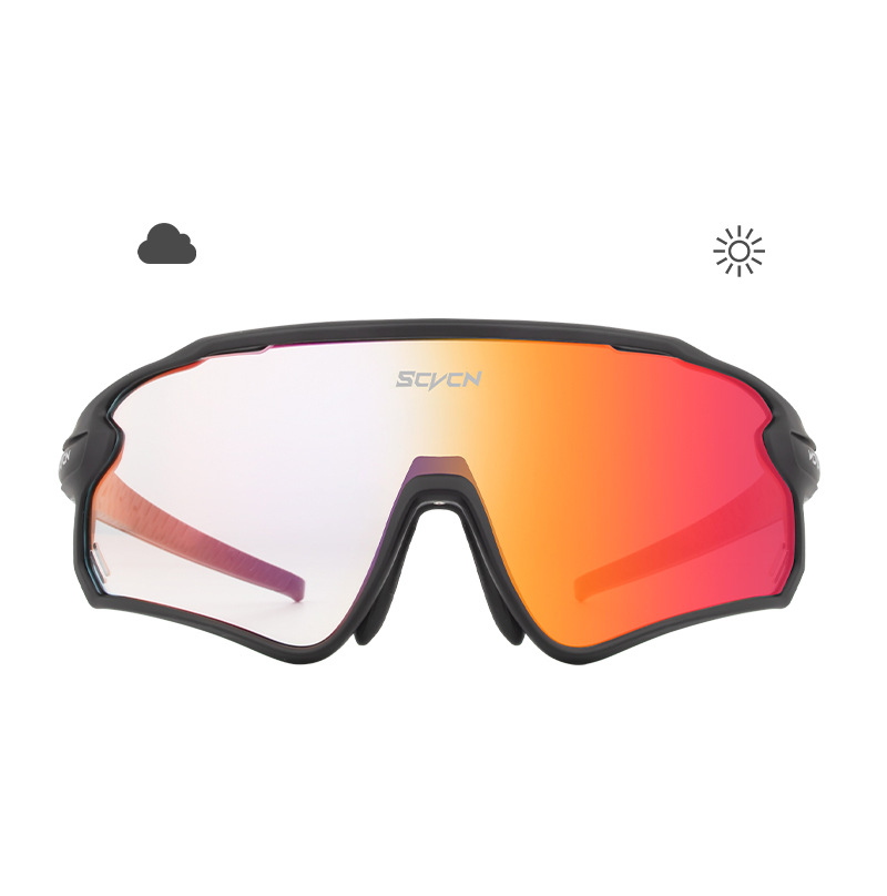 Lentes de Ciclismo Fotocromáticos de TR90 con Plaquetas Nasales Ajustables para Deportes al Aire Libre