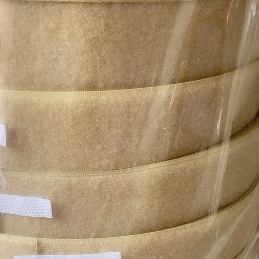 3.8CM5CM卡其军绿粘扣带圆形粘扣带粘扣带涤纶魔术贴背胶魔术贴