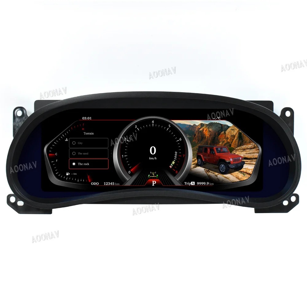 Suitable for Jeep Wrangler Jk Smart Lcd Dashboard Display Cockpit Speed Digital Display