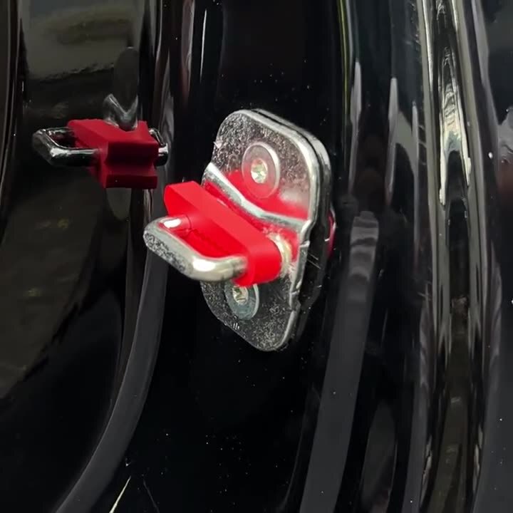Car Door Lock Buckle Protection Pad, Door Shock-Absorbing Buffer Gasket, Door Lock Protective Cover, Door Closing Anti-Collision Sticker, Thickeneded Universal