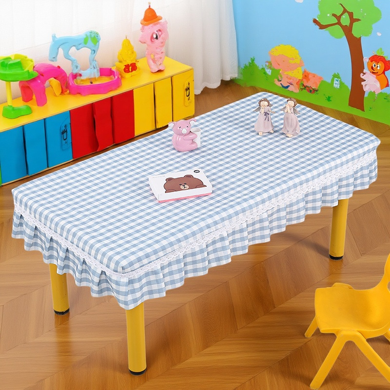 批发幼儿园桌布防水防油免洗小学生课桌罩布艺桌套量大优惠