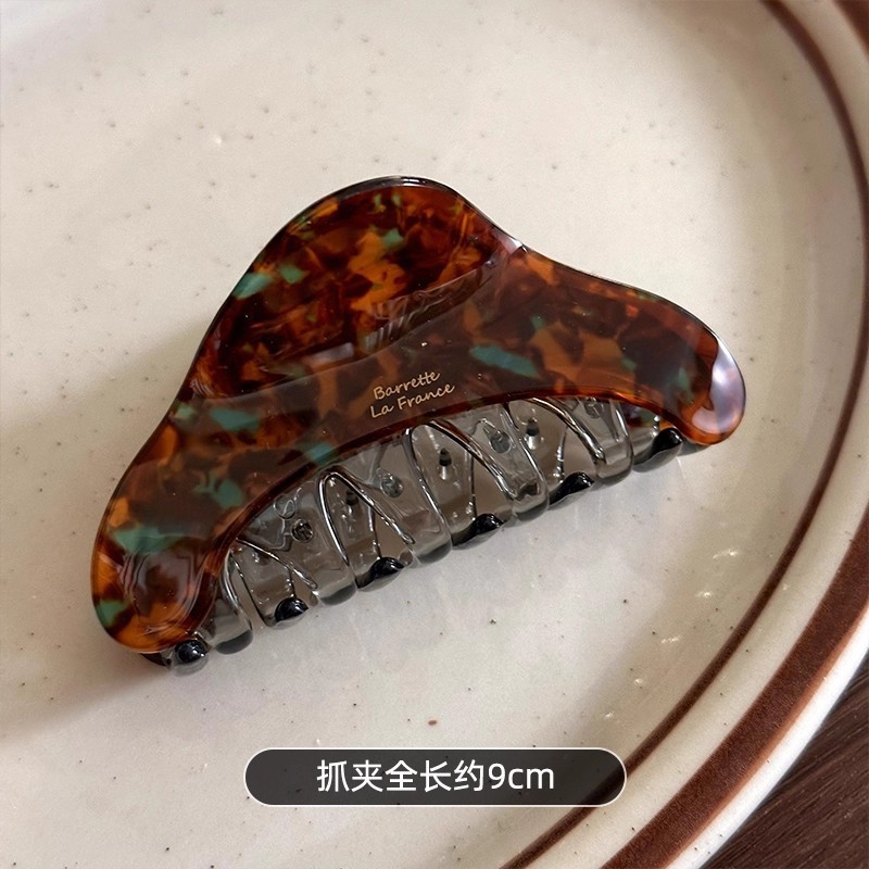 韩系醋酸人鱼姬发夹女后脑勺盘发抓夹高质量鲨鱼夹子优雅发卡发饰|undefined