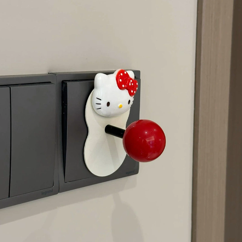 Kt красный шар переключатель декоративный допамин переключатель нажимает на ручку творческие украшения дома гостиная панели стены руки встряхивания