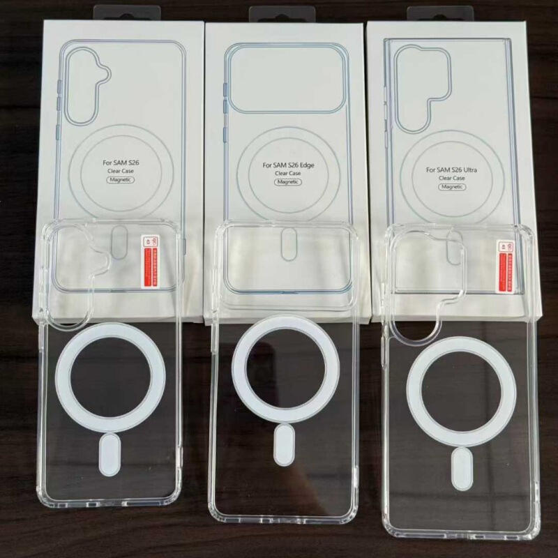 Suitable for Samsung S23Plus Magnetic A16 Phone Case S26Ultra Acrylic A57 Protective Case A17 Hard Case