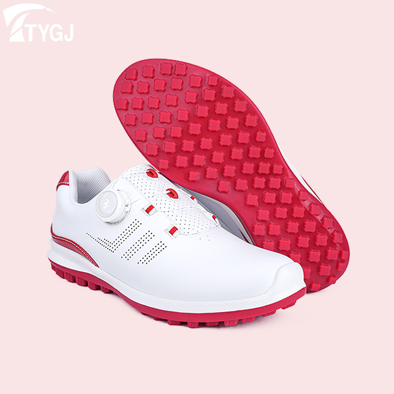 골프 신발 여자 골프 운동화 노브 신발 다목적 캐주얼 신발 미끄럼 통기성 방수 여성 신발