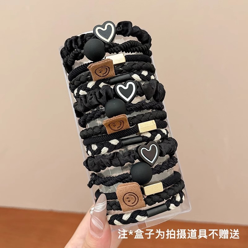 Anillo de cabello de color para niños de alta elasticidad y correa de goma duradera para niñas atadas cuerdas de cabello para niñas no lastimas adornos de cabello para cabello