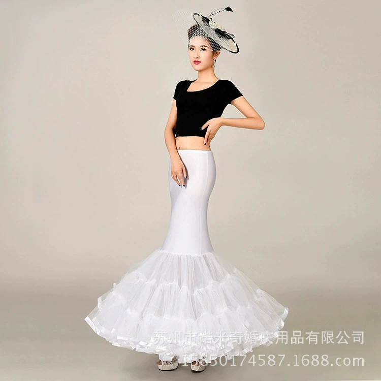 Оптовая внешней торговли Европы и США большой рыбий хвост юбка эластичная ткань талии насилия свадебное платье юбка