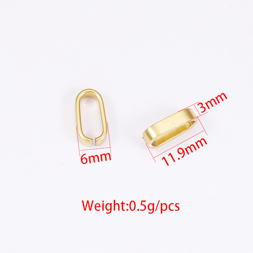 Manufacturer mirror stainless steel jewelry buckle jewelry accessories DIY melon seed buckle necklace pendant buckle wrong mouth clip buckle