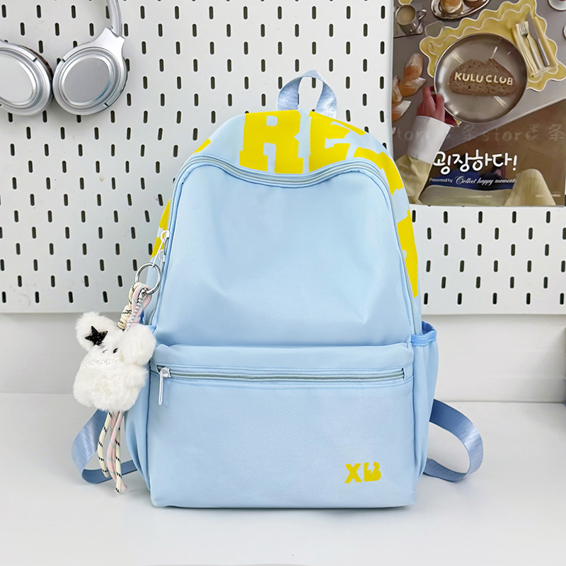 Mochila Escolar Minimalista para Mujer de Nylon, Transpirable e Impermeable para Escuela