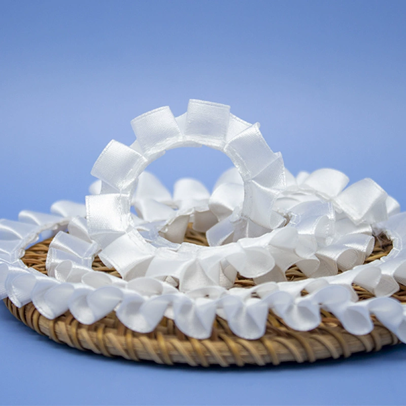 В наличии 1,2 см лента с оборками стерео Кружева DIY кукла юбка игрушка домашнее животное мягкие украшения аксессуары