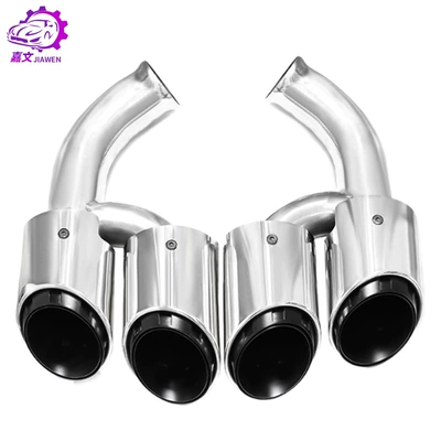 Suitable for Porsche Cayenne 15-17 Car muffler - a-pair-of-silver-tail-throats