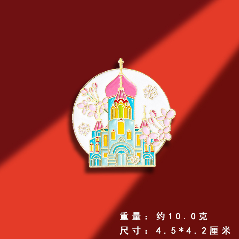 オリジナル観光スポットシリーズブローチバッジ中国風観光地区記念品観光地区出店商品|undefined