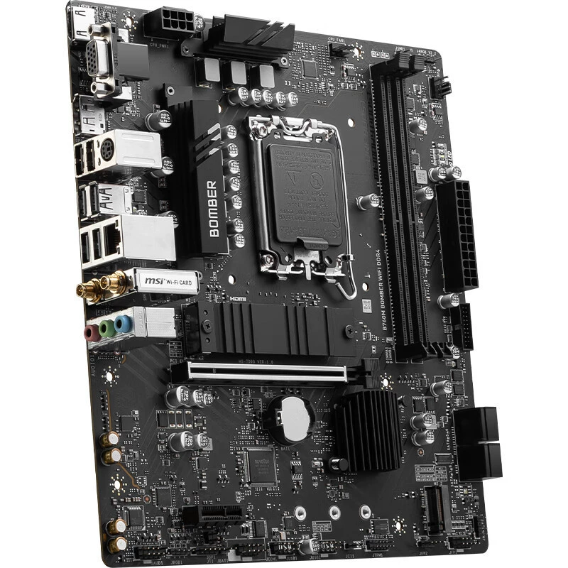 Материнская плата B760M BOMBER WIFI DDR4, поддержка процессора 1260