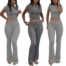 连衣裙;时尚休闲套装;休闲裤