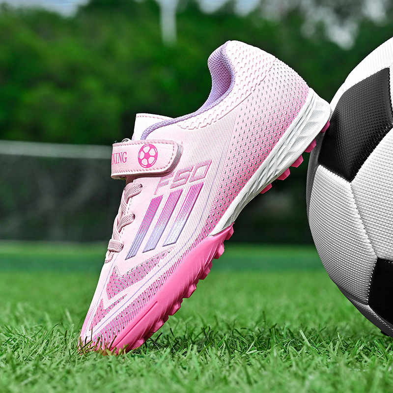 Zapatillas de Fútbol Infantil con Tacos TF Caucho Ligero para Campo Deportivo