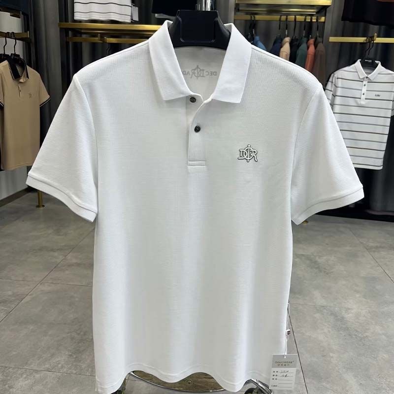 新しいメンズ半袖ポロシャツ夏カジュアル多用途ルーズ Tシャツ無地外国貿易トップトレンディ|undefined