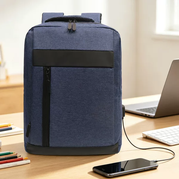 Backpack for men, large capacity, suitable for commuting and business use, stylish and casual, multifunctional laptop bag, with logo printing option
