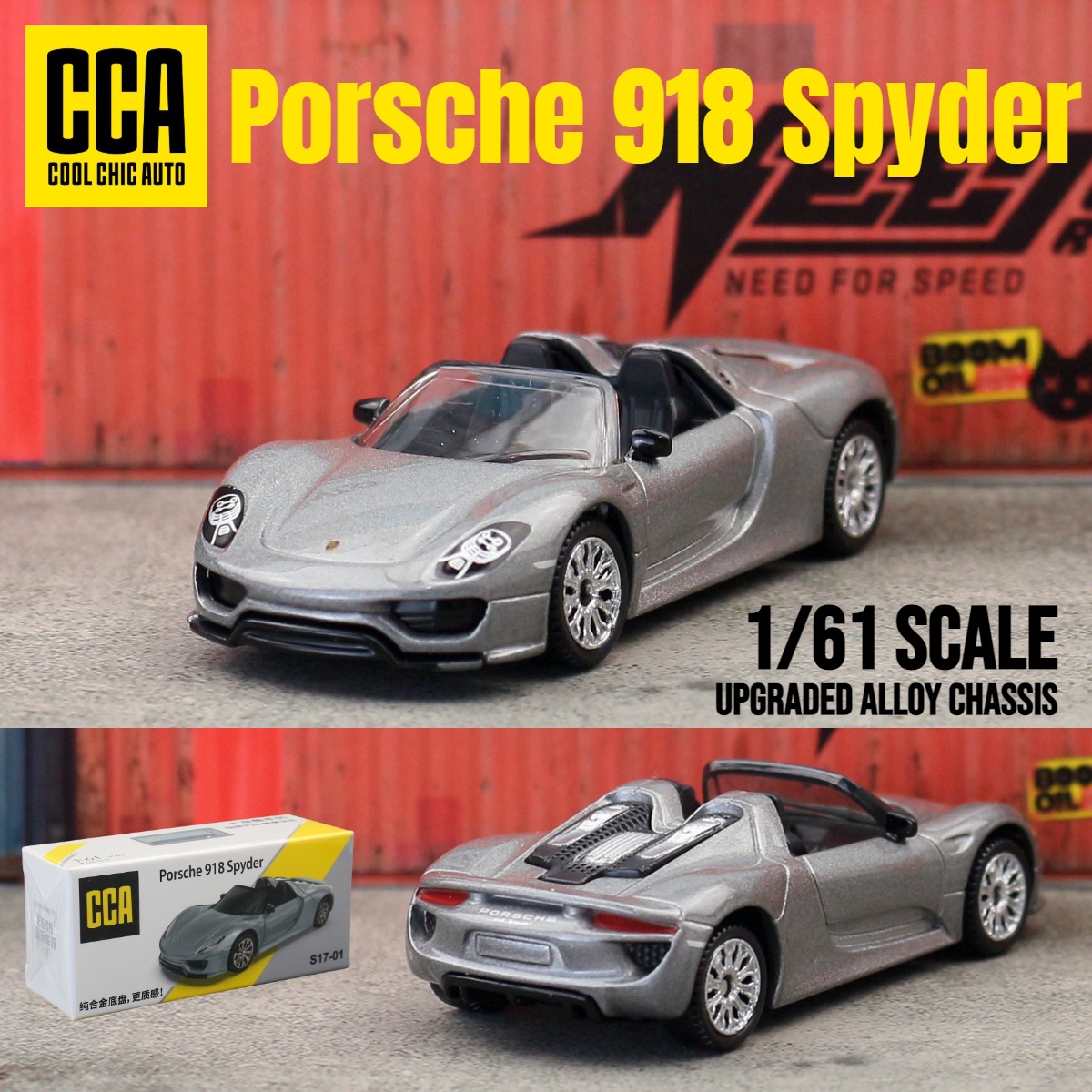 CCA Chaiper 1 / 64 modelo de automóvil de aleación completa versión dura de automóvil deportivo sedán caja de fósforos deslizante coche de juguetes para niños