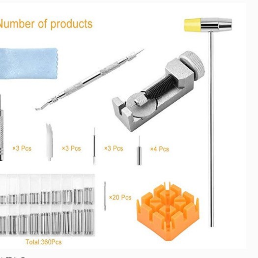 钟表工具11件套套装 可替换头 拆钢带 拆带器  13件套