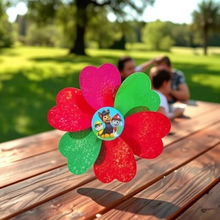 Windmill Wholesale Children's Bicycles Baby Strollers Strollers Rotating Bicycles Ribbon Decoration Toy Accessories Outdoor Toys