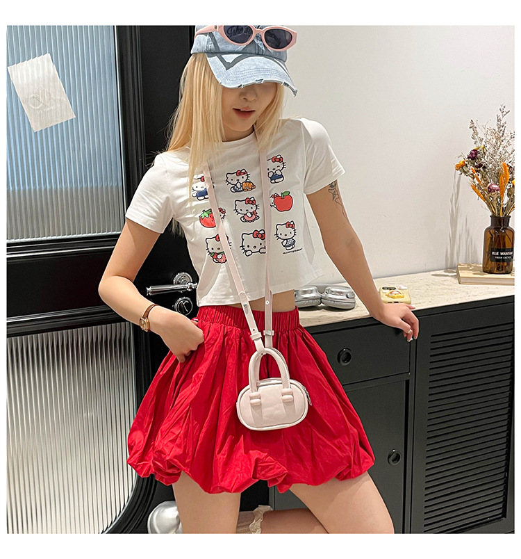2025 New European and American retro handbag, mini pillow bag for women, fashionable crossbody bag, summer lipstick bag for women undefined
