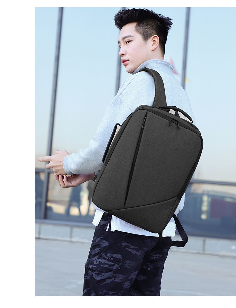 Nouveau sac à dos de vente chaude pour hommes sac d'ordinateur de grande capacité chargeur USB sac à dos de transport d'affaires léger et réduisant la charge sac à dos étudiant_voghion.com