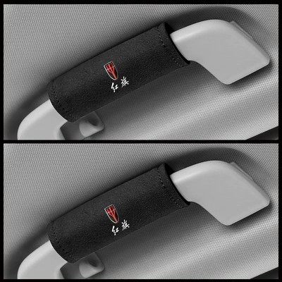 Sürətlər qutusu və əl tormozu başlıqları — protective cover car roof armrest - red-flag-black-a-pair-of-suede-pull-gloves