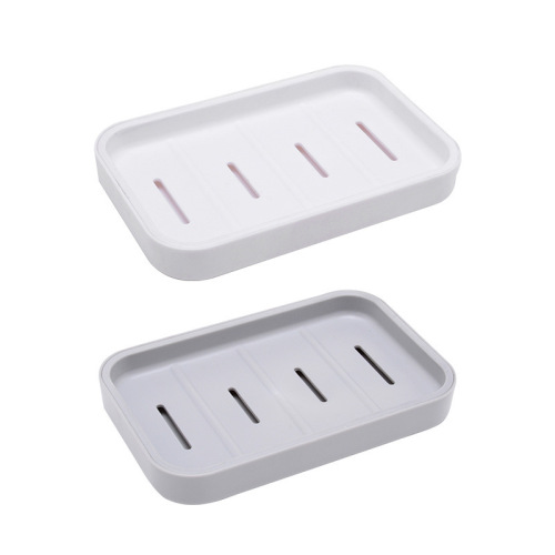 Nordic Double-layer Drain Dish Soap Dispenser Creative Bathroom Plastic Soap Holder Waterproof Soap Stand Organizer Wholesale
